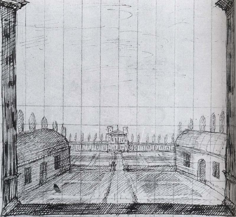 Inigo Jones Design for the Second intermedium,spring in Florimene china oil painting image